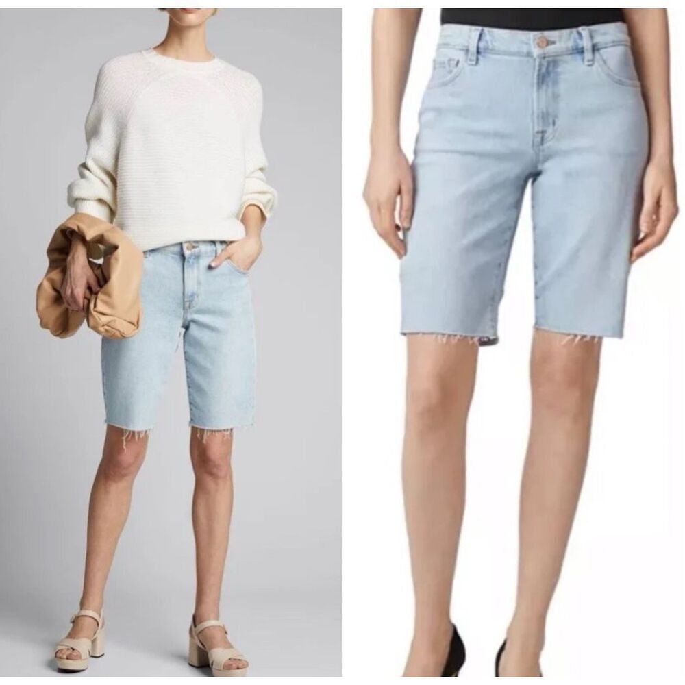 J Brand Relaxed Bermuda Shorts Gigi Size 27